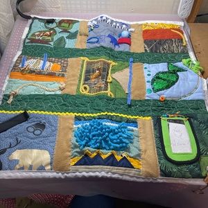 Loving the outdoors...fidget quilt